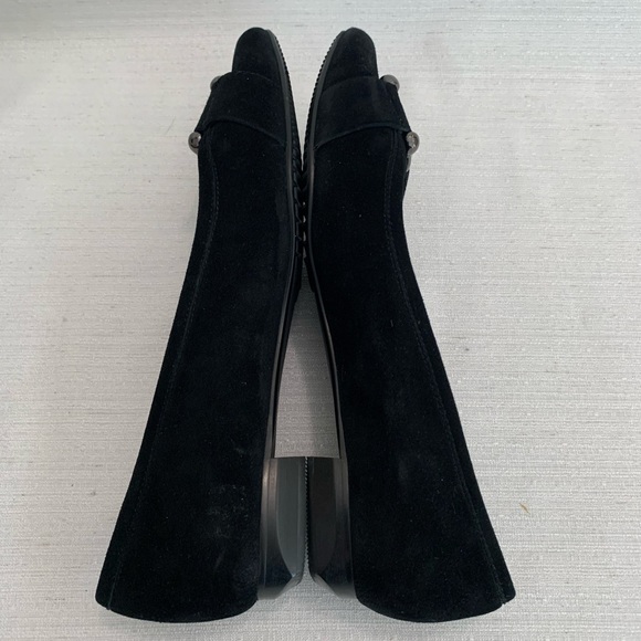 New Vaneli Black Suede Slip On Flat Loafers Woman’s 7.5M - Picture 5 of 11